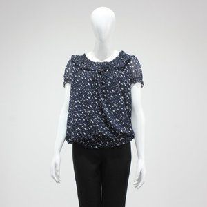 Saint Tropez Women Blue Print Top